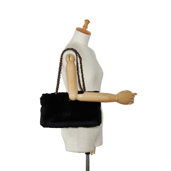 Chanel Cocomark Fur Handbag Black - Picture 12 of 12